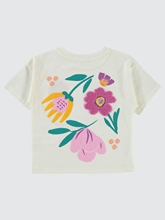 Civil Girls Kız Çocuk Tişört 2-5 Yaş Ekru