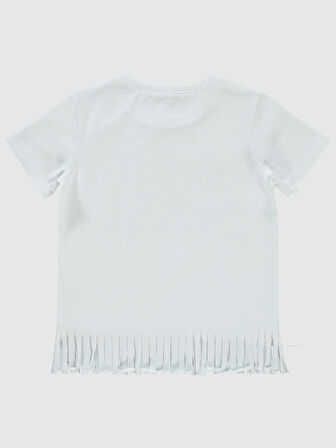 Civil Girls Kız Çocuk Tişört 2-5 Yaş Beyaz