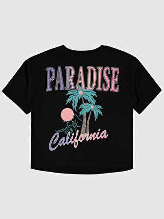 Civil Girls Kız Çocuk Tişört 10-13 Yaş Siyah