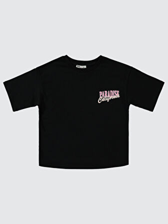 Civil Girls Kız Çocuk Tişört 10-13 Yaş Siyah