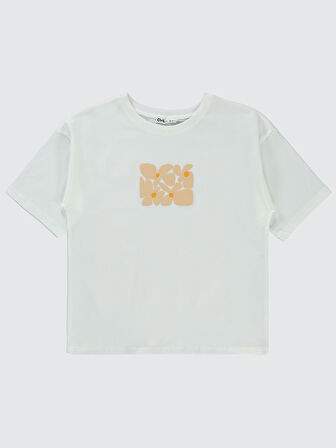 Civil Girls Kız Çocuk Tişört 10-13 Yaş Ekru