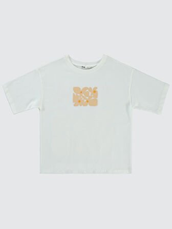 Civil Girls Kız Çocuk Tişört 10-13 Yaş Ekru