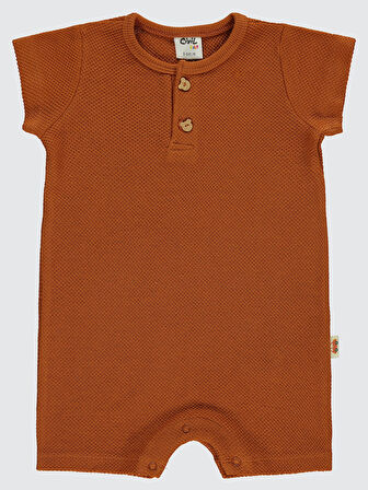 Civil Baby Erkek Bebek Patiksiz Tulum 6-18 Ay Tarçın