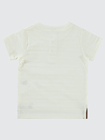 Civil Baby Erkek Bebek Tişört 6-18 Ay Krem