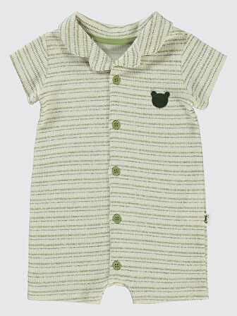 Civil Baby Erkek Bebek Patiksiz Tulum 6-18 Ay Krem