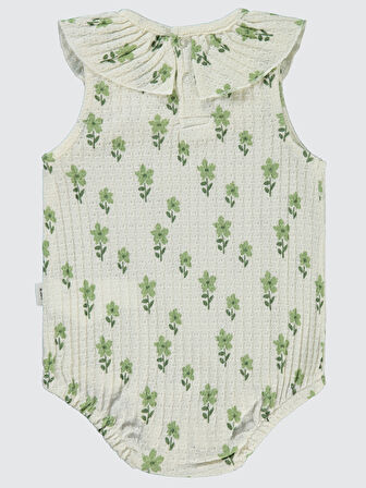 Civil Baby Kız Bebek Patiksiz Tulum 6-18 Ay Krem