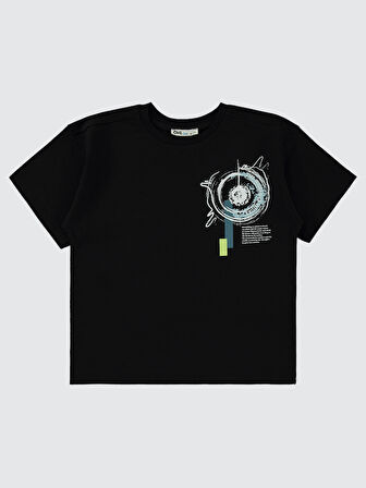 Civil Boys Erkek Çocuk Tişört 10-13 Yaş Siyah