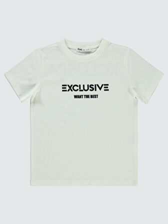 Civil Boys Erkek Çocuk Tişört 6-9 Yaş Beyaz