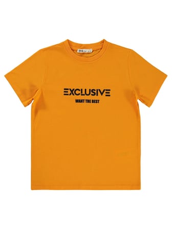 Civil Boys Exclusıve Baskılı 6-9 Yaş Tişört - Turuncu