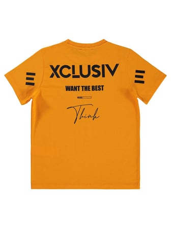 Civil Boys Exclusıve Baskılı 6-9 Yaş Tişört - Turuncu