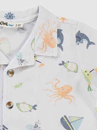 Civil Boys Erkek Çocuk Gömlek 2-5 Yaş Beyaz