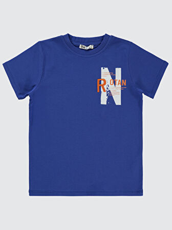 Civil Boys Erkek Çocuk Tişört 6-9 Yaş Saks Mavisi