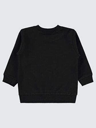 Civil Baby Erkek Bebek Sweatshirt 6-18 Ay Siyah