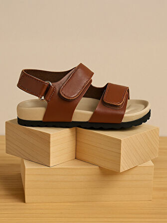 Civil Boys Erkek Çocuk Sandalet 27-31 Numara Taba