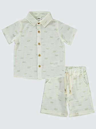 Civil Baby Erkek Bebek Takım 6-18 Ay Ekru