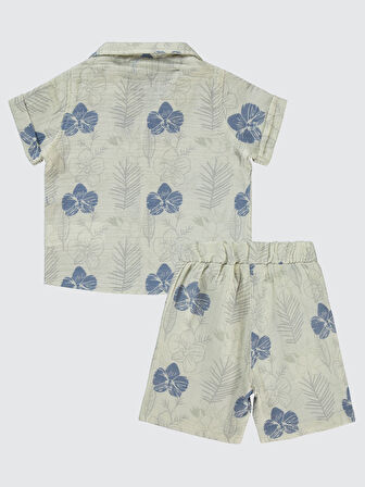 Civil Baby Erkek Bebek Şortlu Takım 6-18 Ay İndigo