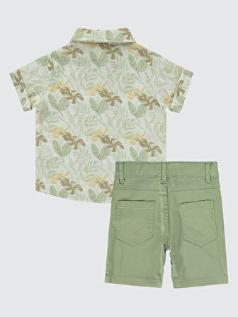 Civil Baby Erkek Bebek Şortlu Takım 6-18 Ay Haki