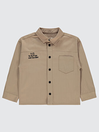 Civil Boys Erkek Çocuk Gömlek 10-13 Yaş Vizon