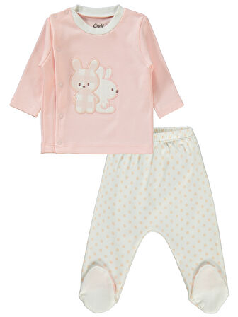 Civil Baby Kız Bebek Zıbın Setleri 0-1 Ay Somon