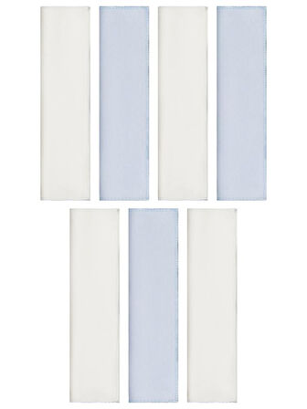 Civil Baby Düz 7 Li Ağız Mendili - Mavi Standart