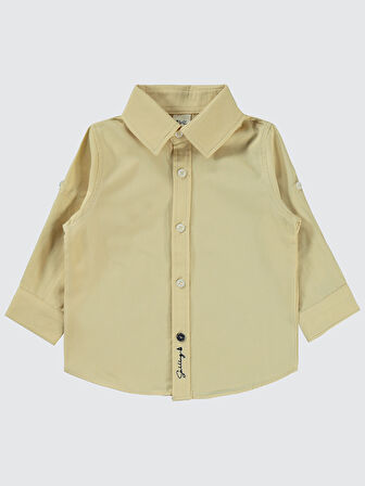 Civil Baby Erkek Bebek Gömlek 6-18 Ay Sütlü Kahve