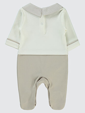 Pierre Cardin Erkek Bebek Patikli Tulum 0-3 Ay Bej