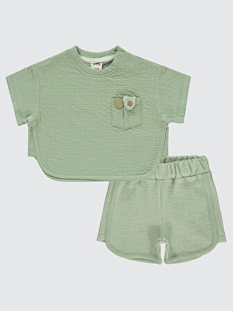 Civil Baby Erkek Bebek Şortlu Takım 6-18 Ay Haki