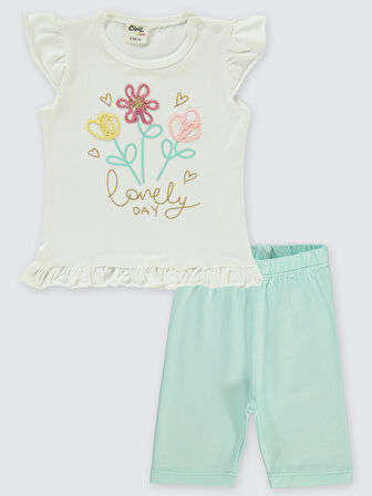 Civil Baby Kız Bebek Takım 6-18 Ay Ekru