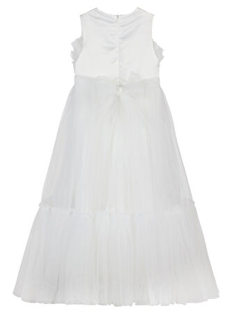 Civil Girls Kız Çocuk Abiye 6-9 Yaş Ekru