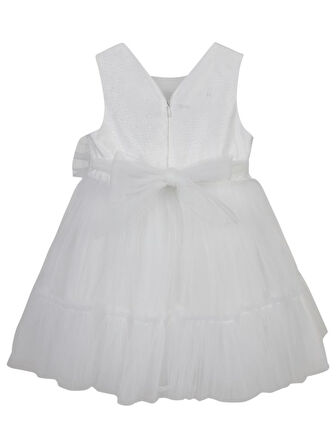 Civil Girls 2-5 Yaş Abiye - Beyaz 4-5 Yaş