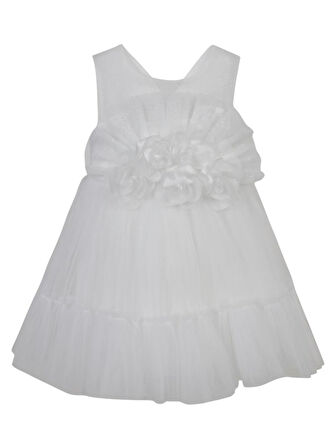 Civil Girls 2-5 Yaş Abiye - Beyaz 5-6 Yaş