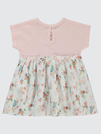 Civil Baby Kız Bebek Elbise 6-18 Ay Pudra