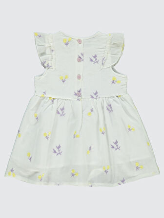 Civil Baby Kız Bebek Elbise 6-18 Ay Ekru