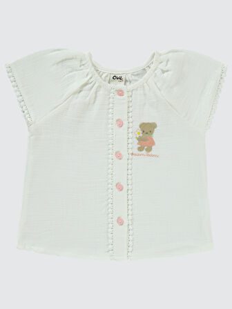 Civil Baby Kız Bebek Şortlu Takım 6-18 Ay Ekru