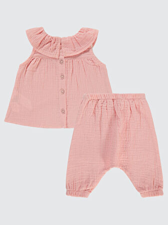 Civil Baby Kız Bebek Takım 6-18 Ay Pudra