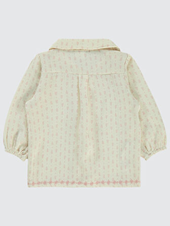 Civil Baby Kız Bebek Gömlek 6-18 Ay Ekru