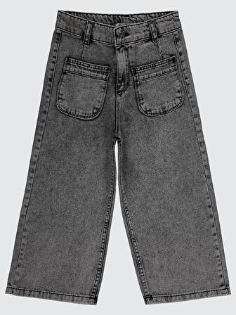 Civil Girls Kız Çocuk Pantolon 6-9 Yaş Füme