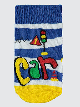 Civil Baby Erkek Bebek 3'lü Çorap Set 6-18 Ay Mavi