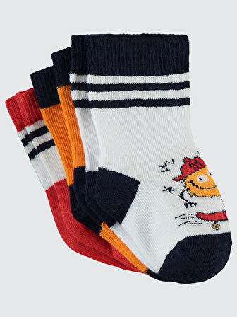 Civil Baby Erkek Bebek 3'lü Çorap Set 6-18 Ay Lacivert