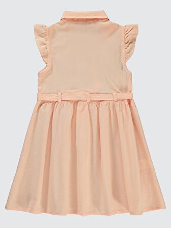 Civil Girls Kız Çocuk Elbise 6-9 Yaş Somon