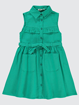 Civil Girls Kız Çocuk Elbise 6-9 Yaş Benetton