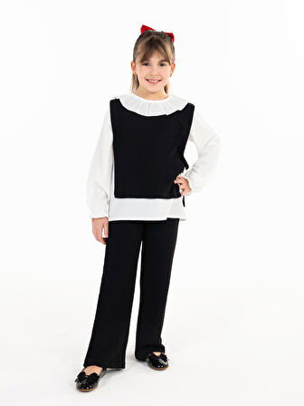 Civil Girls Kız Çocuk Takım 6-9 Yaş Siyah