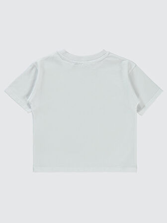 Kuromi Kız Çocuk Tişört 2-5 Yaş Beyaz