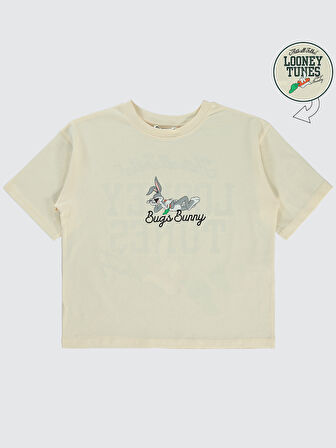 Bugs Bunny Kız Çocuk Tişört 6-9 Yaş FilDişi