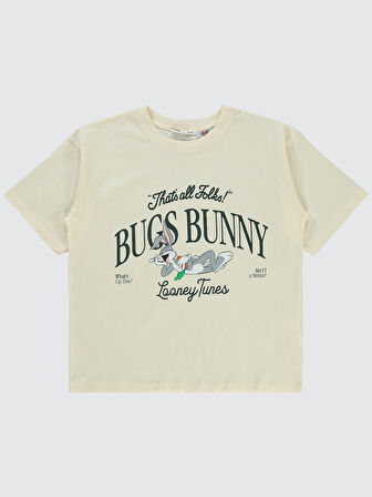 Bugs Bunny Kız Çocuk Tişört 10-13 Yaş FilDişi