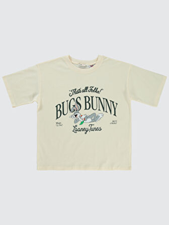Bugs Bunny Kız Çocuk Tişört 10-13 Yaş FilDişi