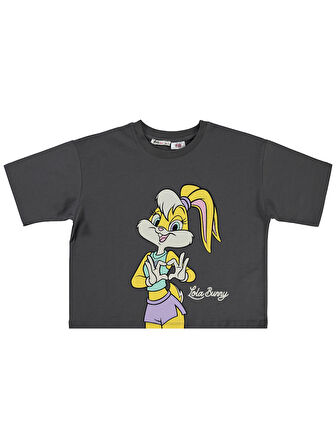 Lola Bunny Kız Çocuk Tişört 10-13 Yaş Füme