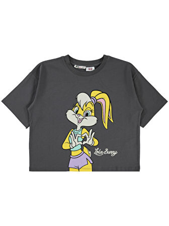 Lola Bunny Kız Çocuk Tişört 10-13 Yaş Füme