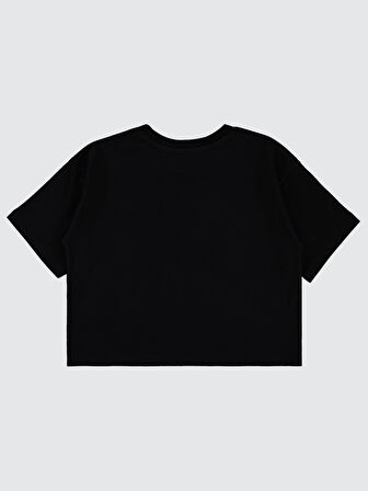 Kuromi Kız Çocuk Tişört 6-9 Yaş Siyah