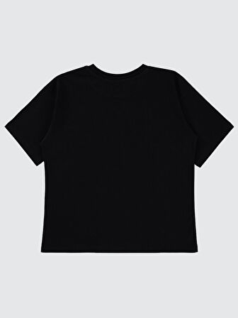 Tom And Jerry Kız Çocuk Tişört 6-9 Yaş Siyah